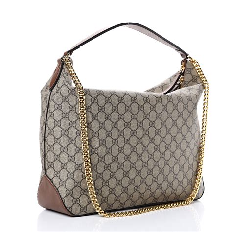 gucci hobo gg supreme large|GUCCI GG Supreme Monogram Large Linea A Hobo Light .